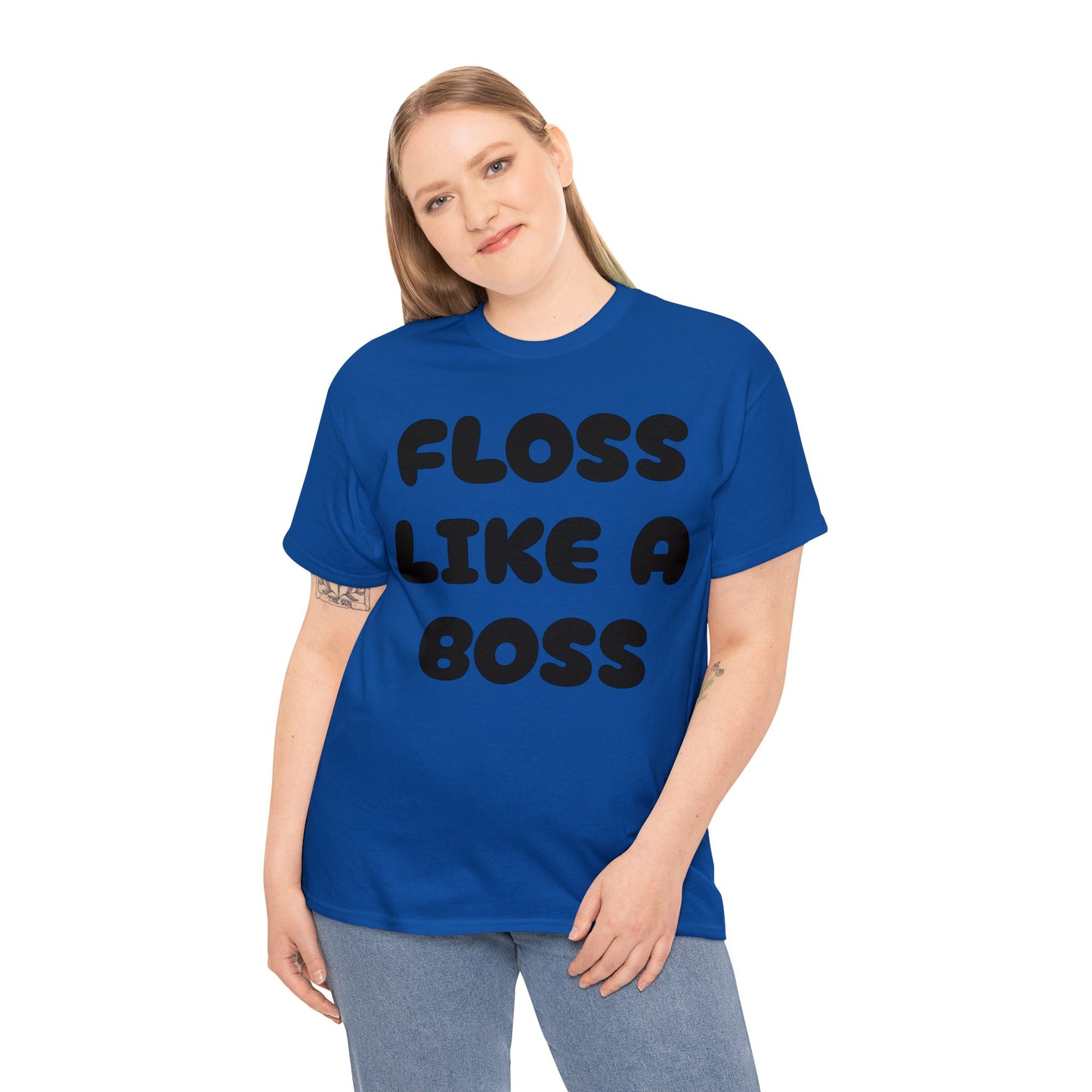 FLOSS LIKE A BOSS-Unisex Heavy Cotton Tee