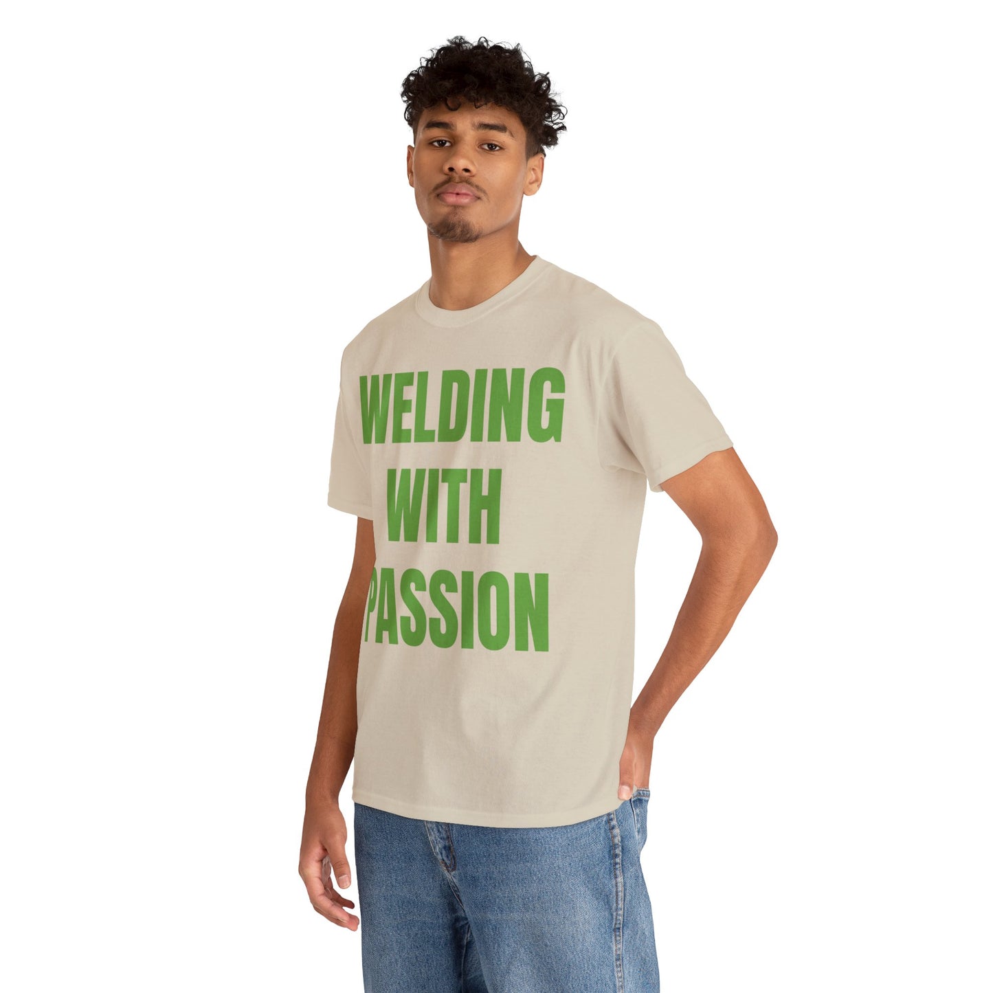 WELDING WITH PASSION-Unisex Heavy Cotton Tee