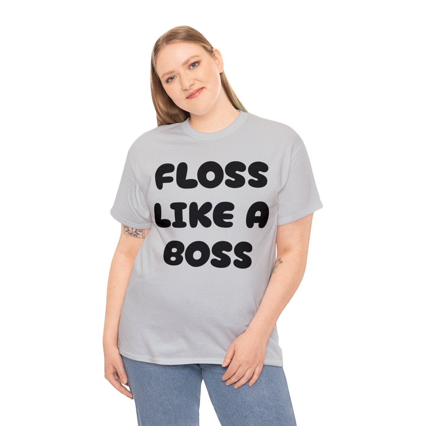 FLOSS LIKE A BOSS-Unisex Heavy Cotton Tee