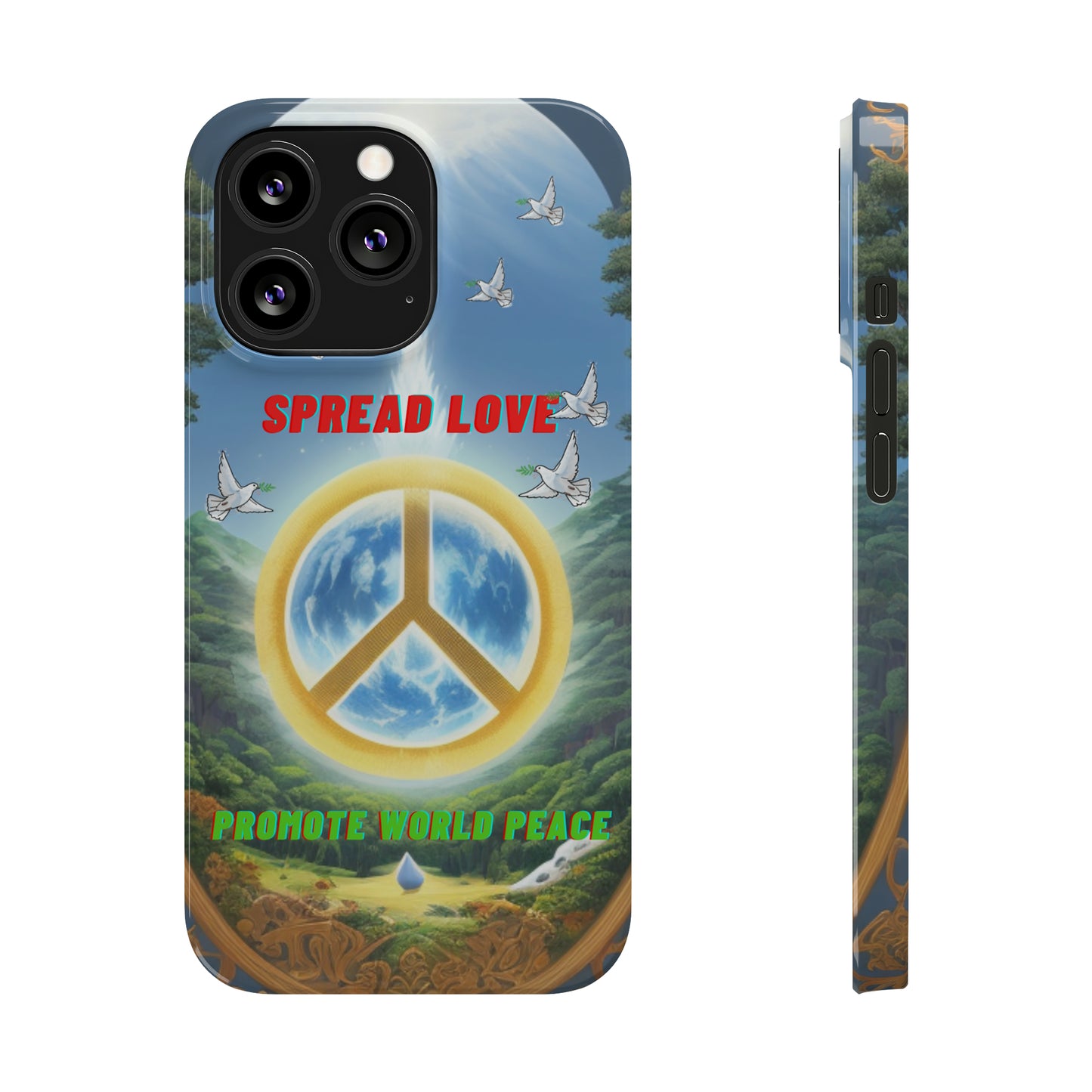 WORLD PEACE-Slim Phone Cases