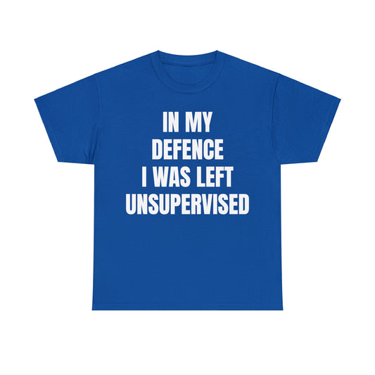 LEFT UNSUPERVISED-Unisex Heavy Cotton Tee