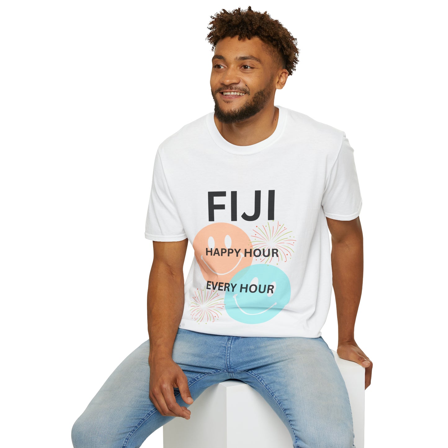 FIJI HAPPY HOUR-Unisex Softstyle T-Shirt