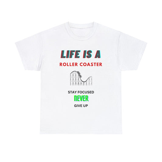 Roller Coaster-Unisex Heavy Cotton Tee