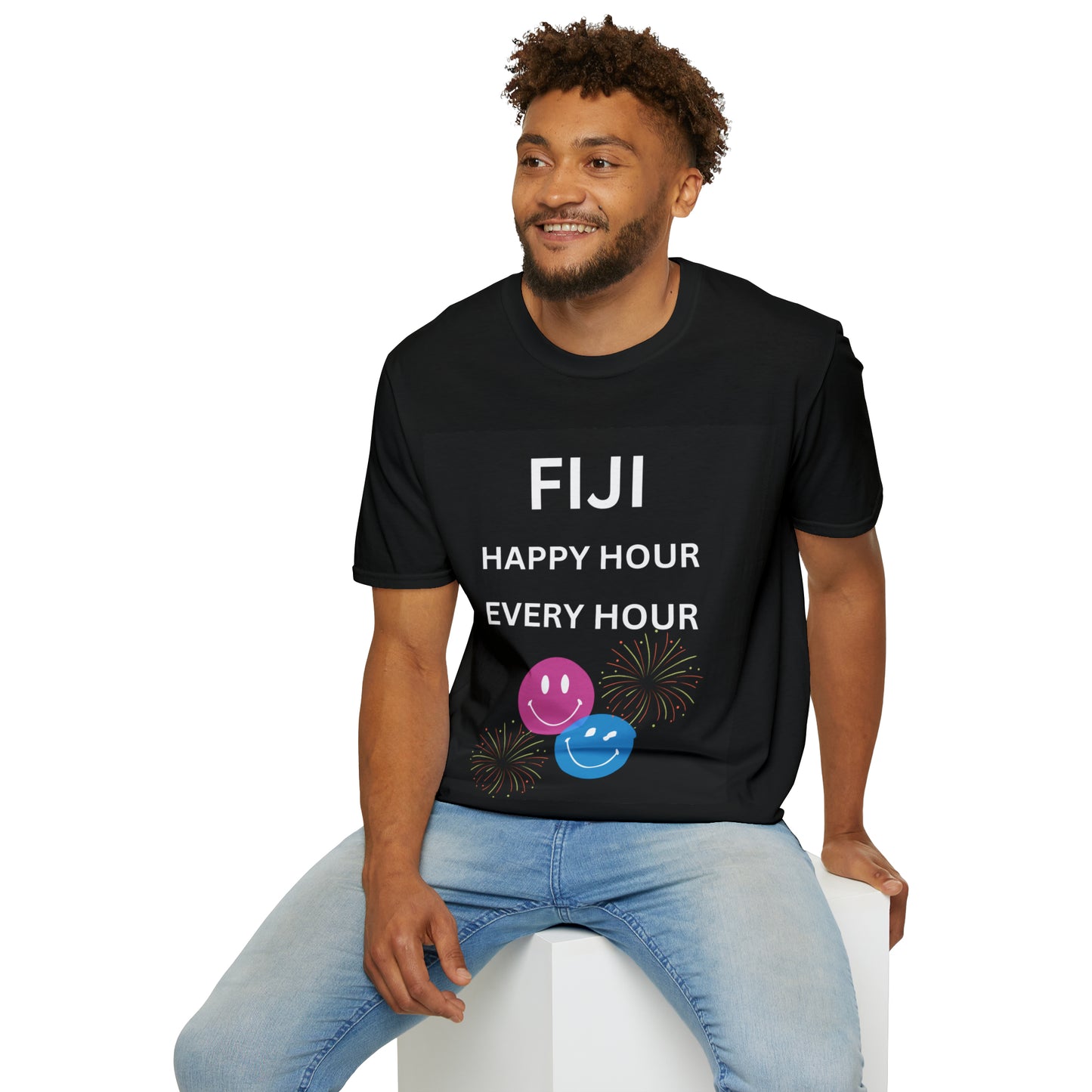 FIJI HAPPY HOUR-Unisex Softstyle T-Shirt