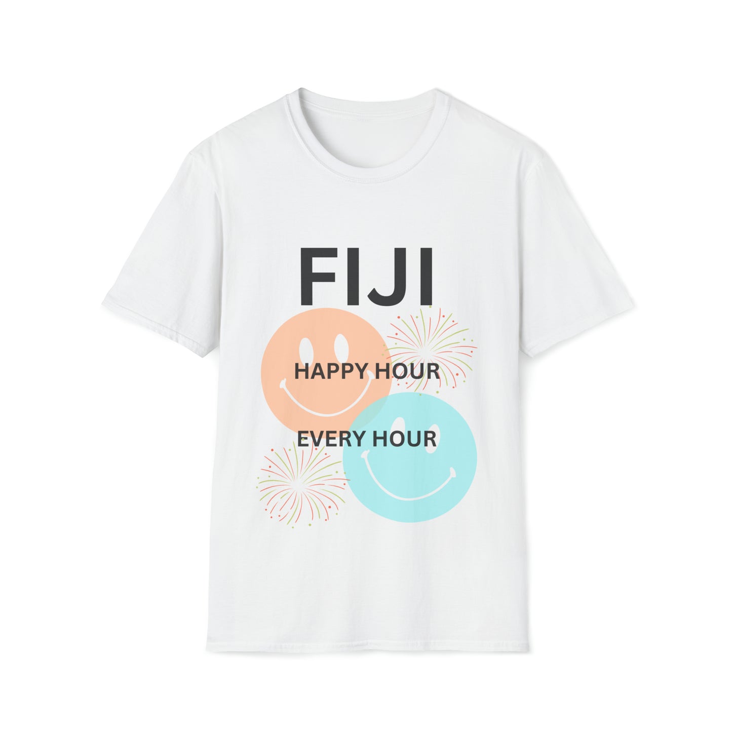 FIJI HAPPY HOUR-Unisex Softstyle T-Shirt