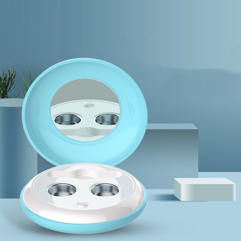 Ultrasonic contact lens cleaner