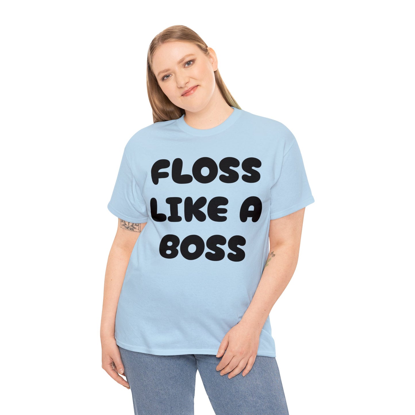 FLOSS LIKE A BOSS-Unisex Heavy Cotton Tee