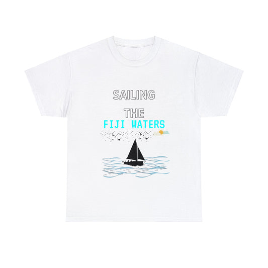 SAILING FIJI WATERS-Unisex Heavy Cotton Tee