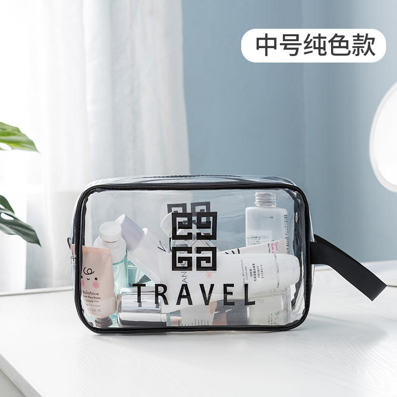 Transparent Cosmetic Bag PVC Toiletry Bag Business Travel Storage Bag Waterproof Large Capacity Portable Cosmetic Bag Storage Bag