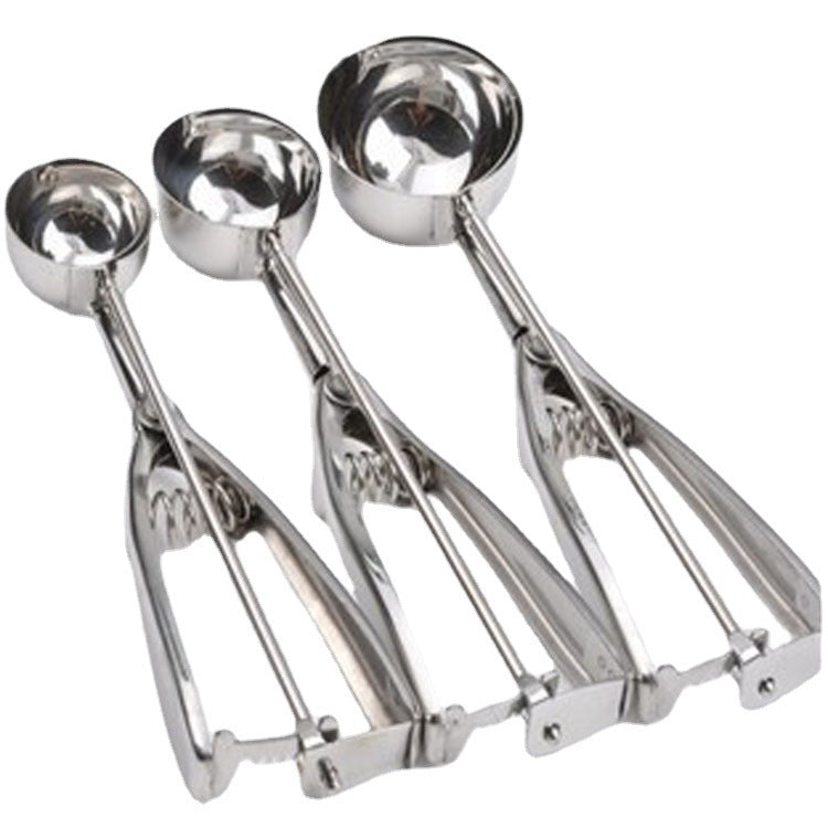 Spot Stainless Steel Ice Cream Scoop Ice Cream Scoop Ice Cream Spoon Ball Digger Fruit Scoop Ice Cream More Tableware