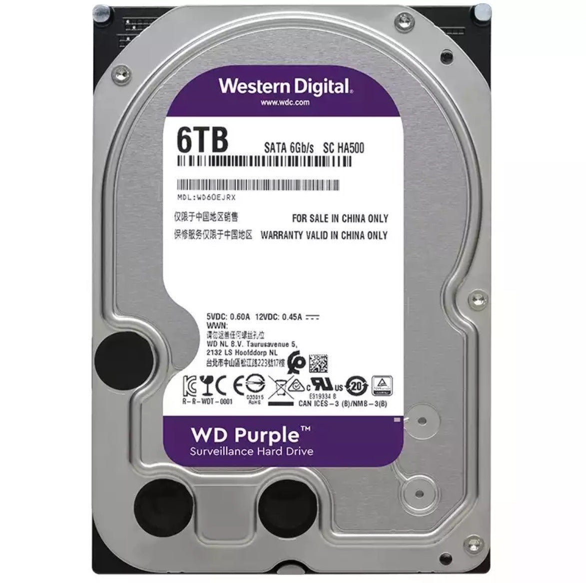 West Digital Purple Disk Security Monitoring Hard Disk 1TB 2TB 3TB 4TB 6TB 8TB 10 HDD DVR/NVR