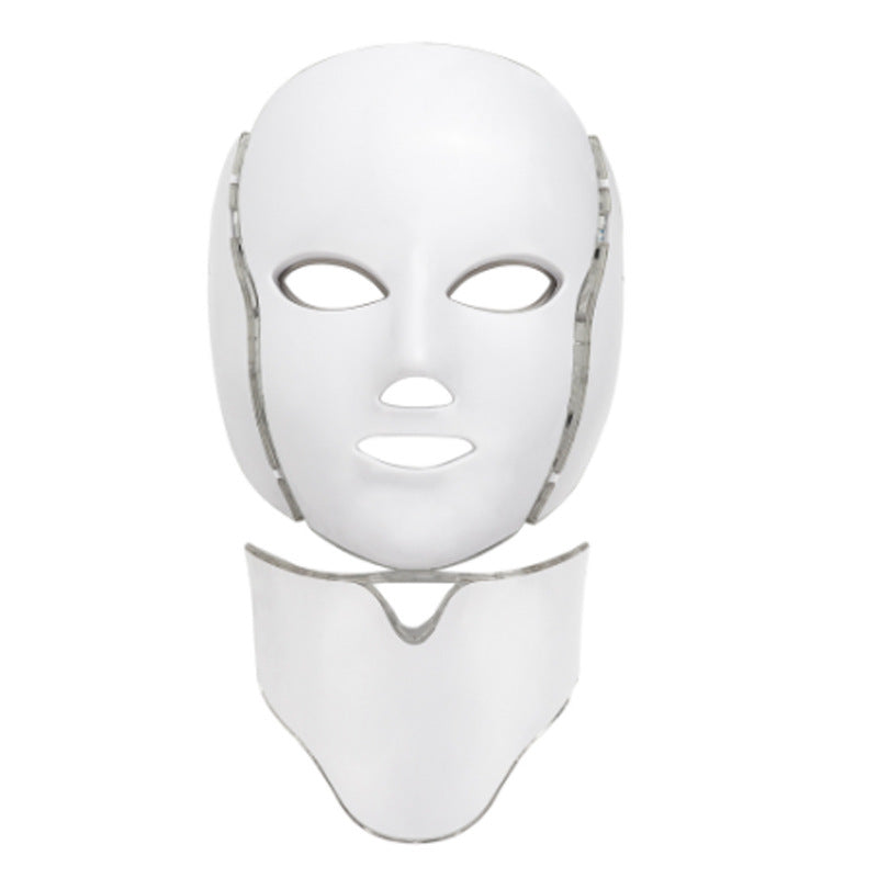 Facial mask and Neck mask; Skin Rejuvenation Beauty Apparatus with 7 color LED