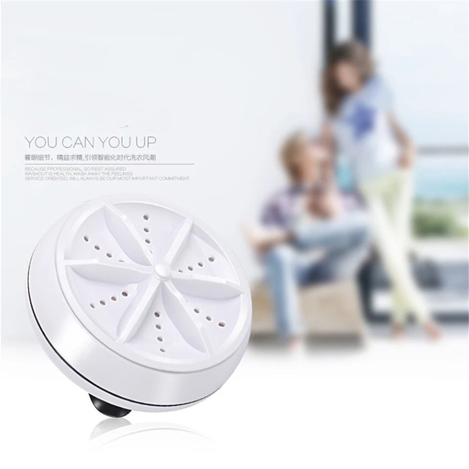 Small Turbo Ultrasonic Cleaner Rotating Mini Washing Machine