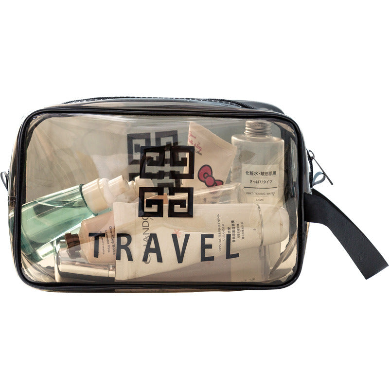 Transparent Cosmetic Bag PVC Toiletry Bag Business Travel Storage Bag Waterproof Large Capacity Portable Cosmetic Bag Storage Bag