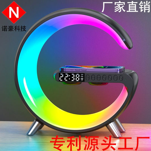 Big G Audio Bluetooth Speaker Small G Atmosphere Light Connection Wireless Charger Bedside Music Wake-up Light Bluetooth Audio lamp