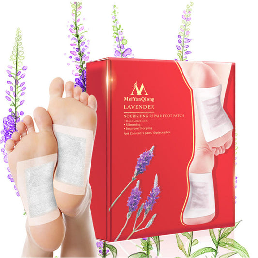 Lavender Detox Foot Patches Nourishing Repair Foot Patch Improve Sleep Quality Slimming Patch Foot Care Feet