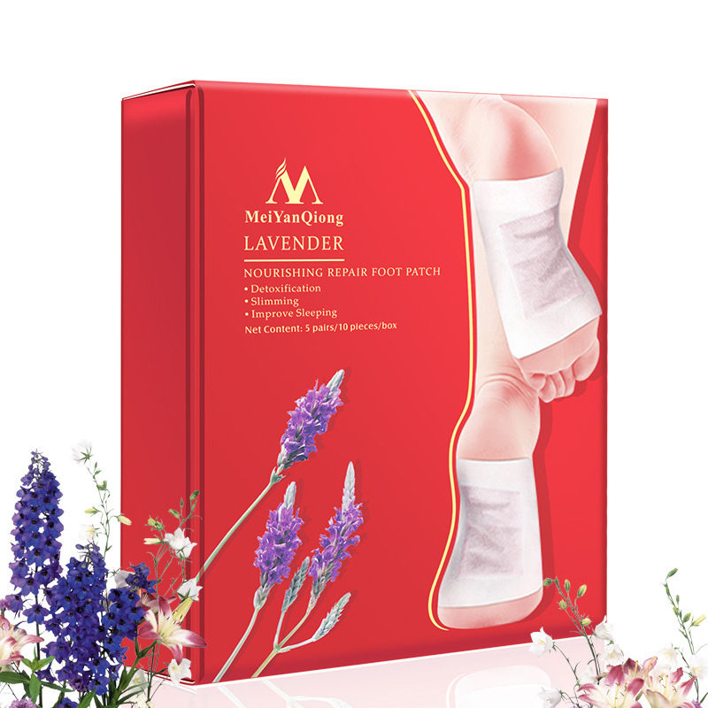 Lavender Detox Foot Patches Nourishing Repair Foot Patch Improve Sleep Quality Slimming Patch Foot Care Feet